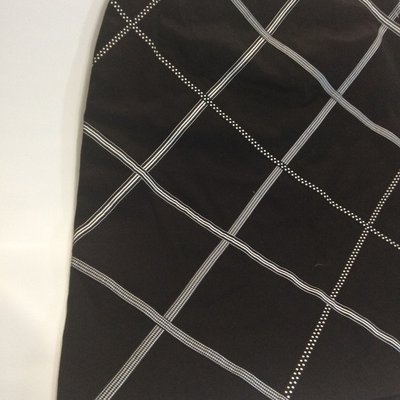 Talbots | Midi Skirt Petite Size 6 Stretch Checkered Diamond B12 - Picture 4 of 9